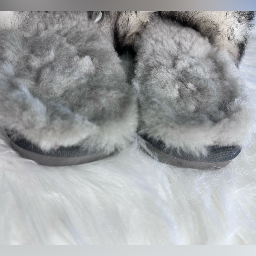 Emu Australian Myna Lava Sheepskin Slipper Slide Charcoal Ombré Womans US11/UK42 - Picture 7 of 14